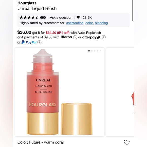 Hourglass Other - Hourglass Unreal Liquid Blush - Flavor future